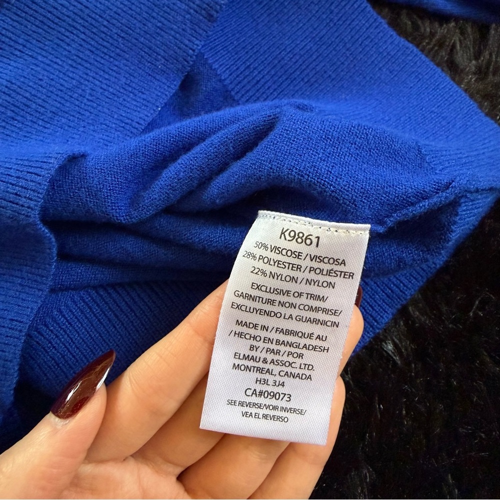 Kangol Men's Vibrant Blue Zip-Up Sweater - Picture 4 of 4
